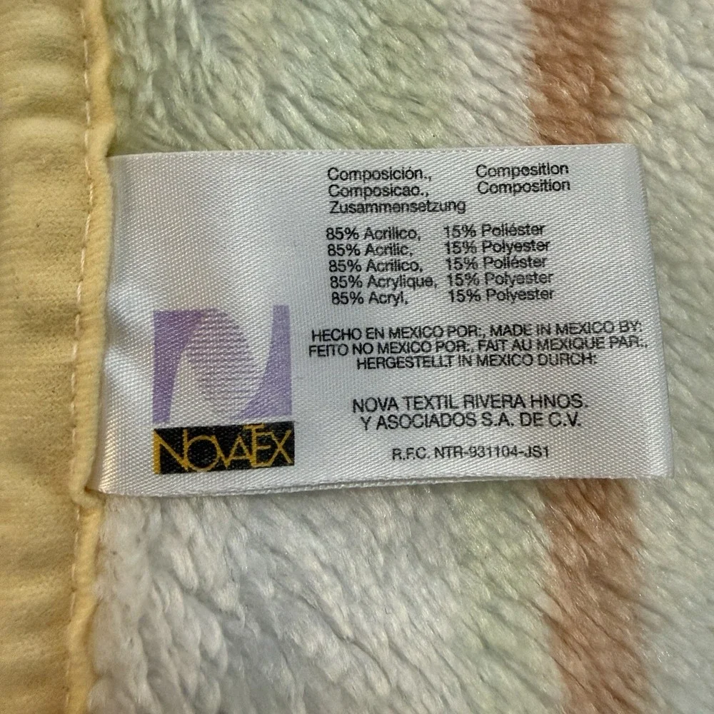 Vtg Nova Tex Baby Blanket Turtle Fish Mushrooms Rare HTF Plush Soft Crib‎